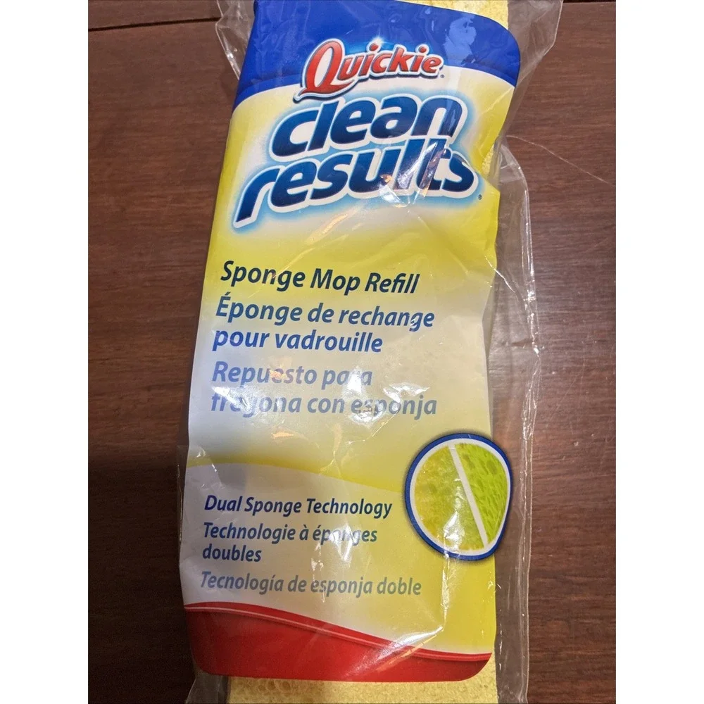 Quickie Clean Squeeze Dual Sponge Mop Refill Type S For Mop 045 NOS 2015